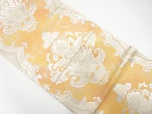 アンティーク　花更紗模様織り出し袋帯（材料）